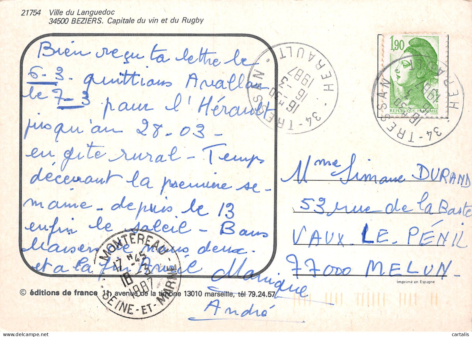 34-BEZIERS-N°3781-B/0137 - Beziers