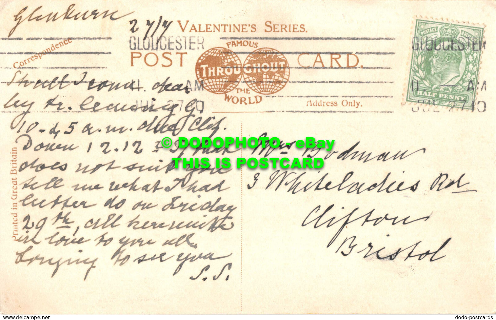 R531765 Gloucester Cathedral. Valentines Series. 1910 - Wereld