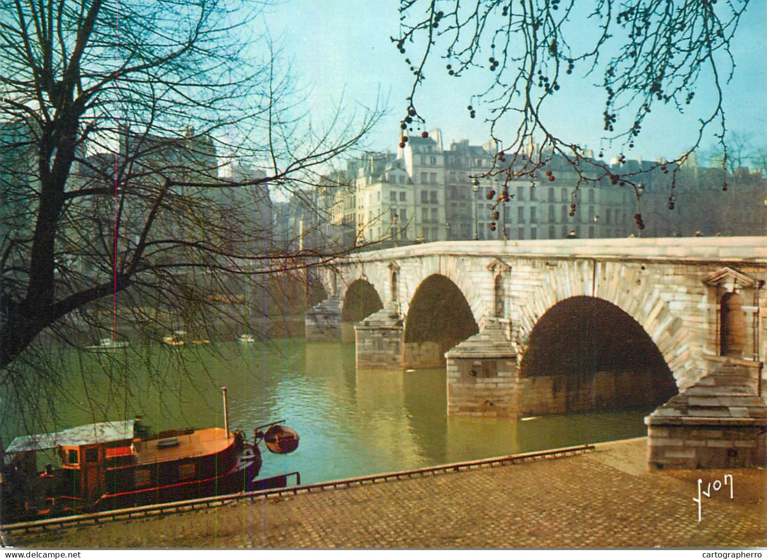 Navigation Sailing Vessels & Boats Themed Postcard Paris Le Bords De La Seine - Veleros