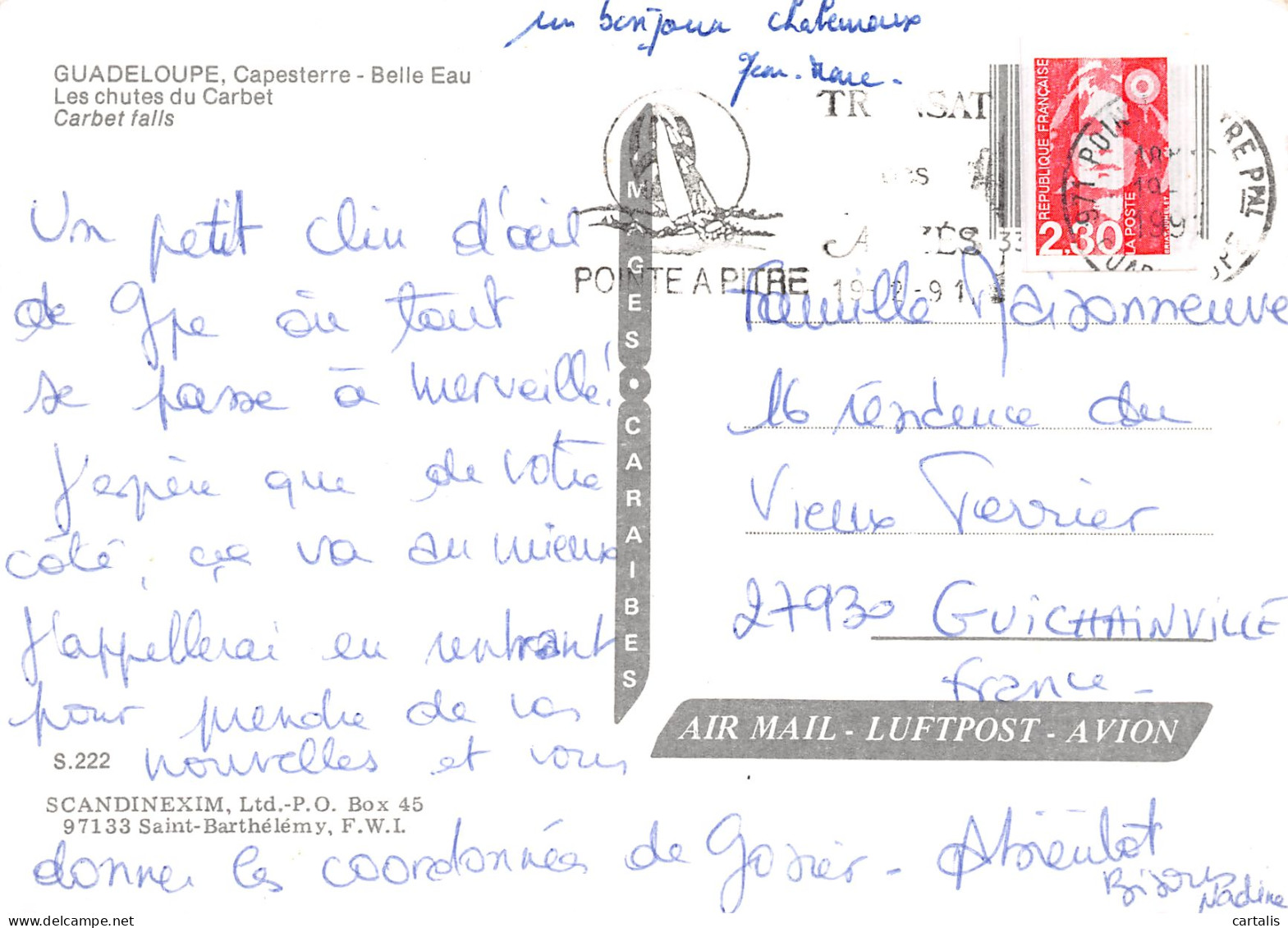 971-GUADELOUPE LES CHUTES DE CARBET-N°3782-B/0079 - Other & Unclassified