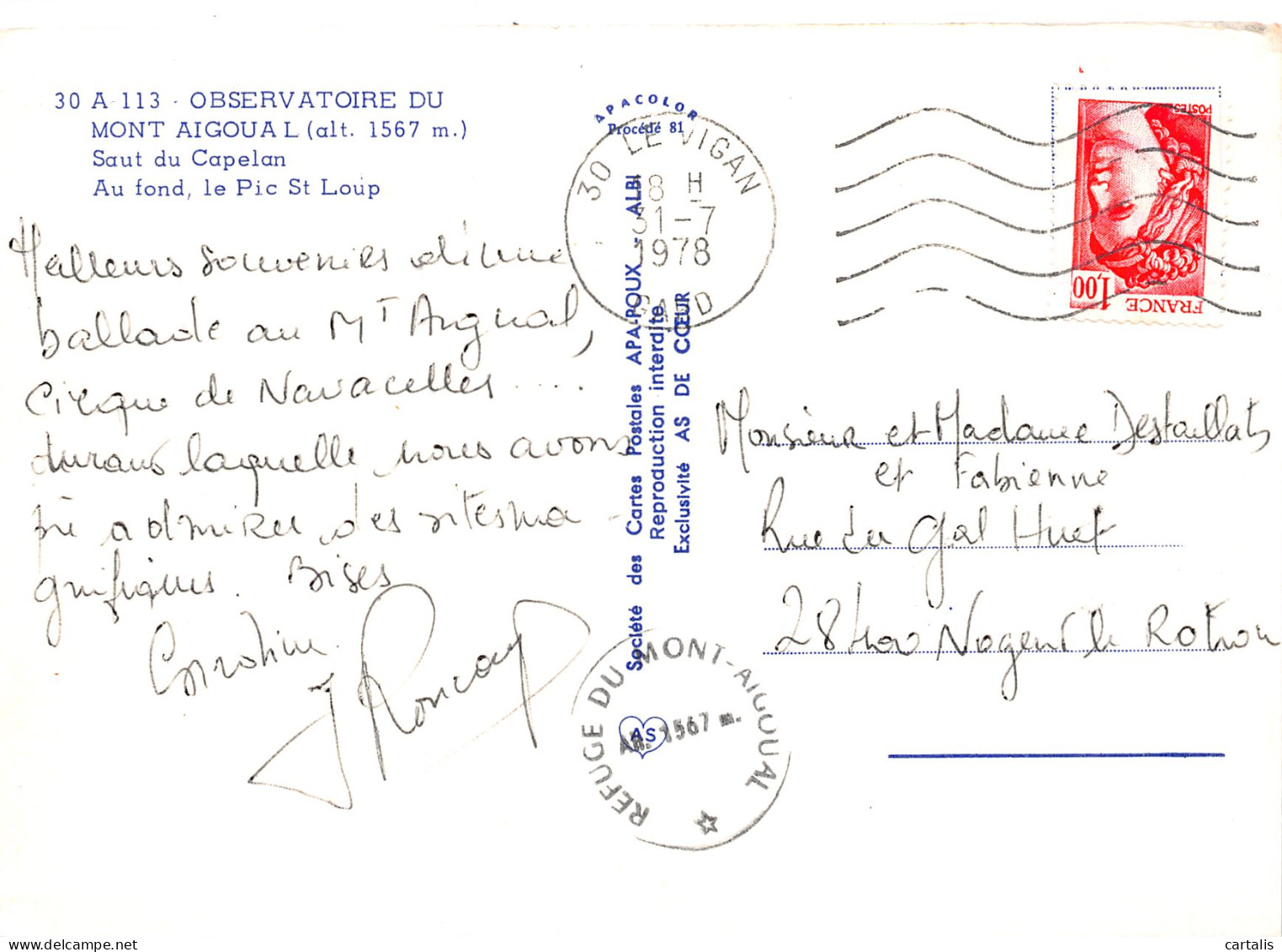 30-MONT AIGOUAL-N°3782-A/0281 - Other & Unclassified