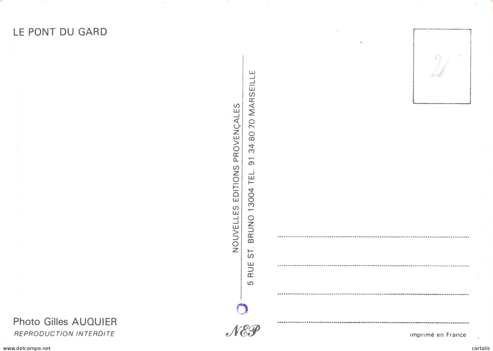 30-LE PONT DU GARD-N°3782-A/0115 - Sonstige & Ohne Zuordnung