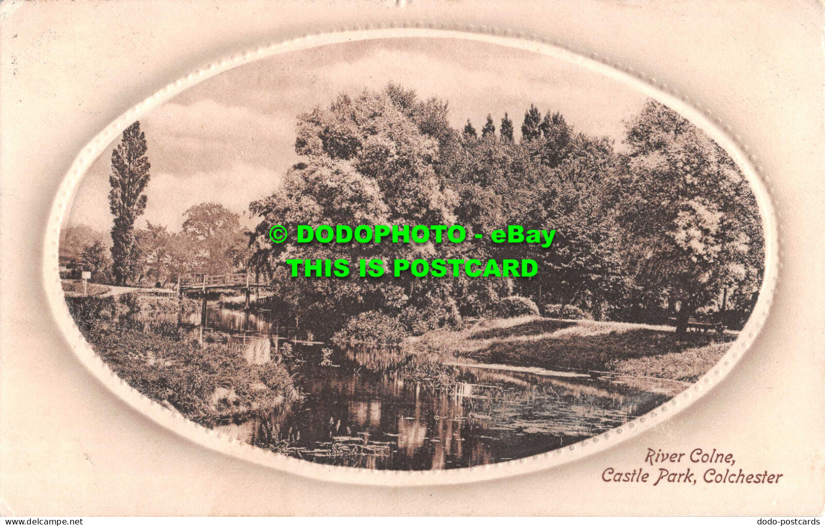 R531776 Colchester. Castle Park. River Colne. Valentines Series. 1912 - Wereld