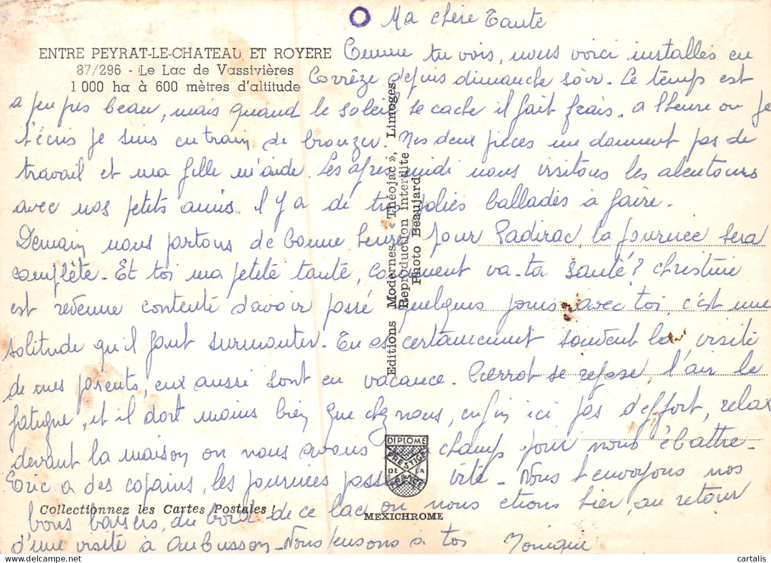 87-VASSIVIERES-N°3782-A/0037 - Other & Unclassified