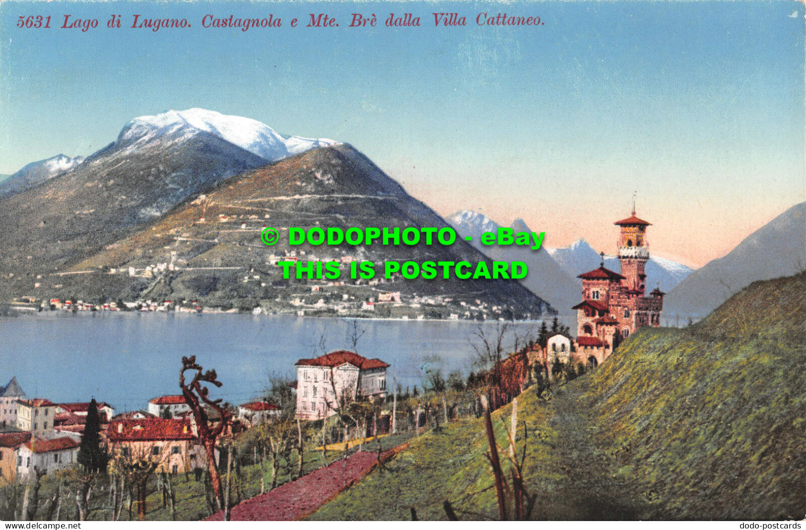 R531786 Lago Di Lugano. Castagnola E Mte. Bre Dalla Villa Cattaneo. Paul Bender - Wereld