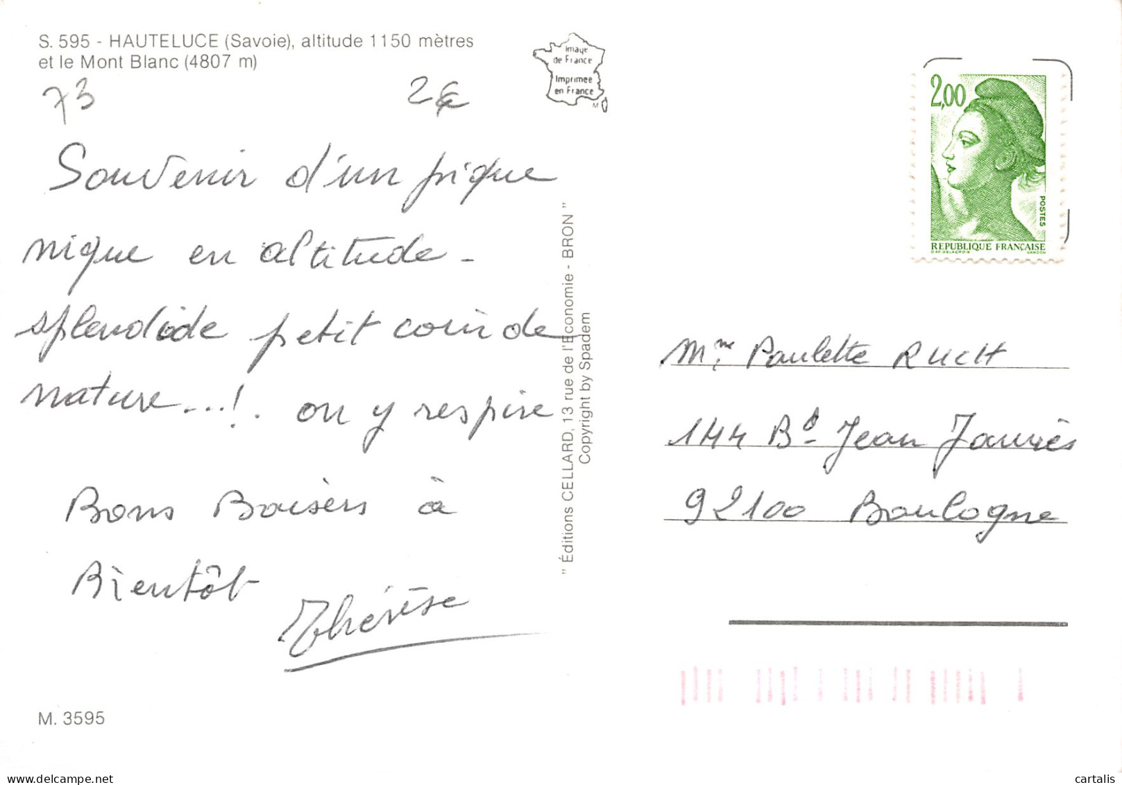 73-HAUTELUCE-N°3782-D/0353 - Altri & Non Classificati