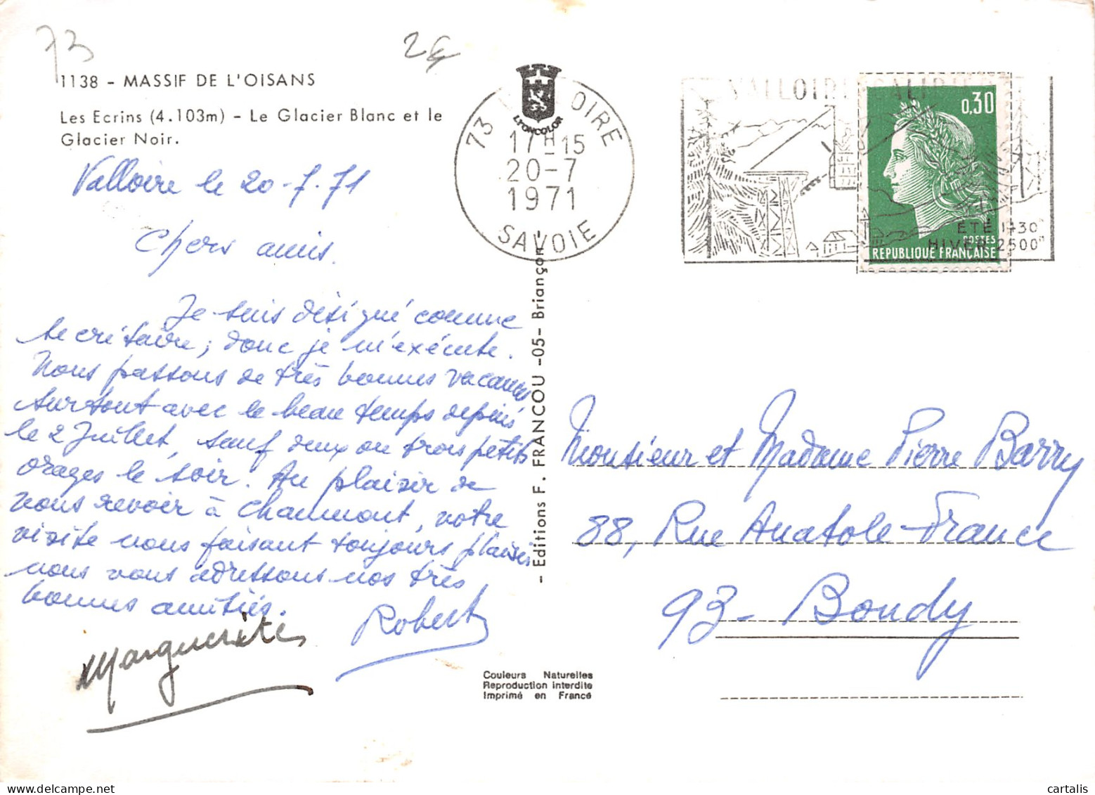 38-MASSIF DE L OISANS-N°3782-D/0309 - Sonstige & Ohne Zuordnung