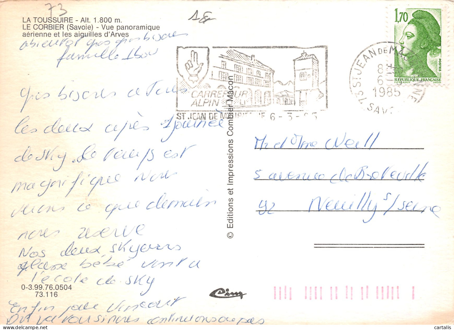 73-LA TOUSSUIRE-N°3782-D/0167 - Other & Unclassified