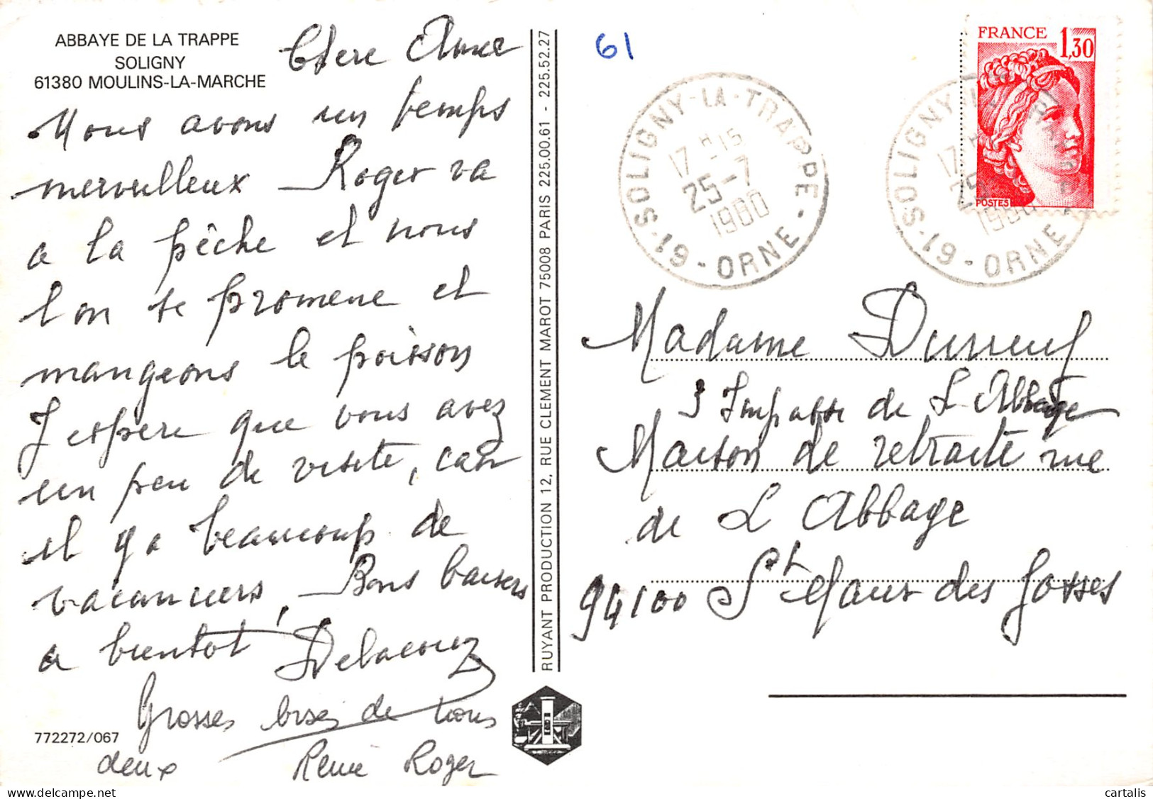 61-SOLIGNY-N°3782-D/0121 - Other & Unclassified