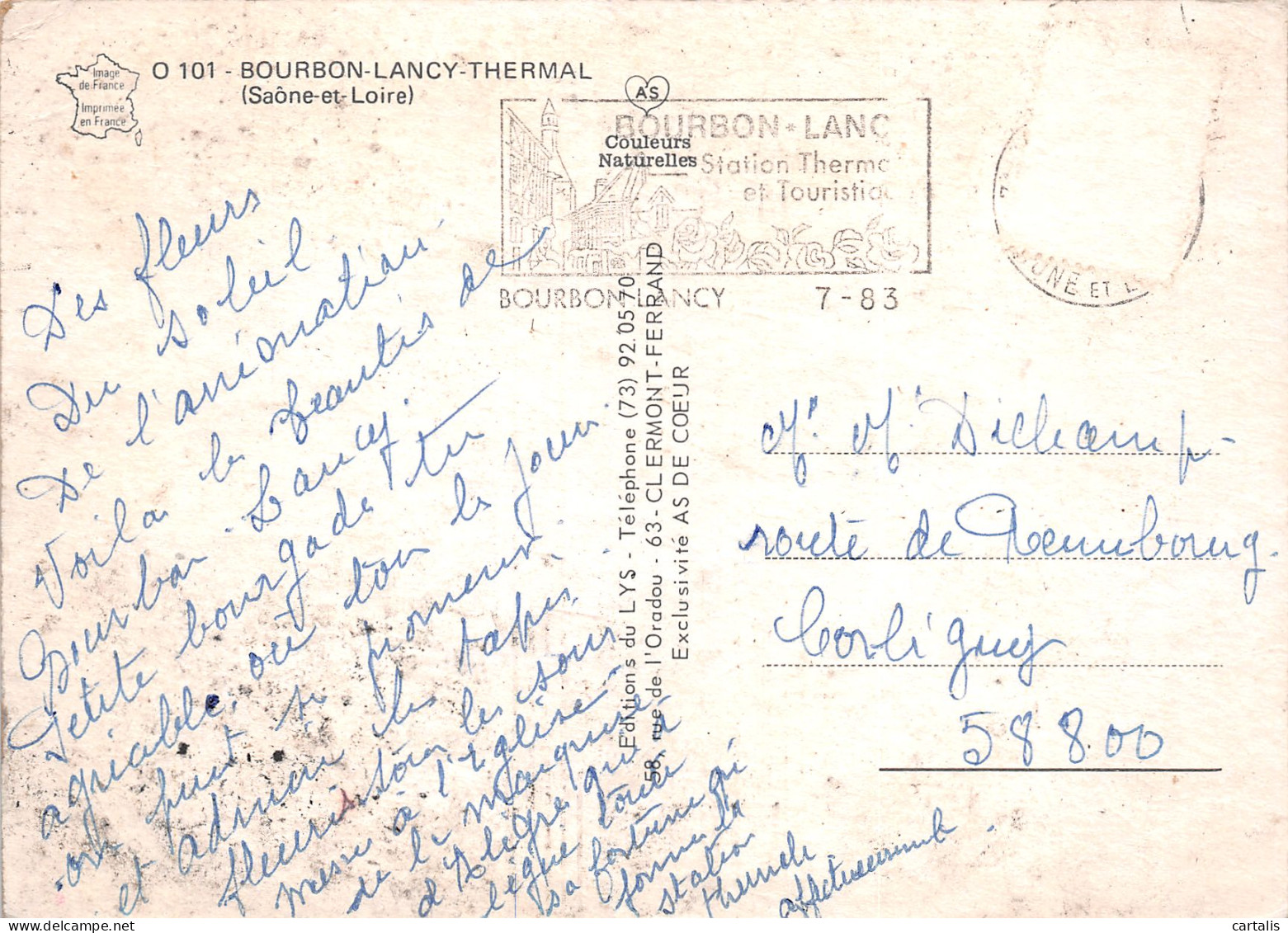 71-BOURBON LANCY THERMAL-N°3782-D/0123 - Other & Unclassified