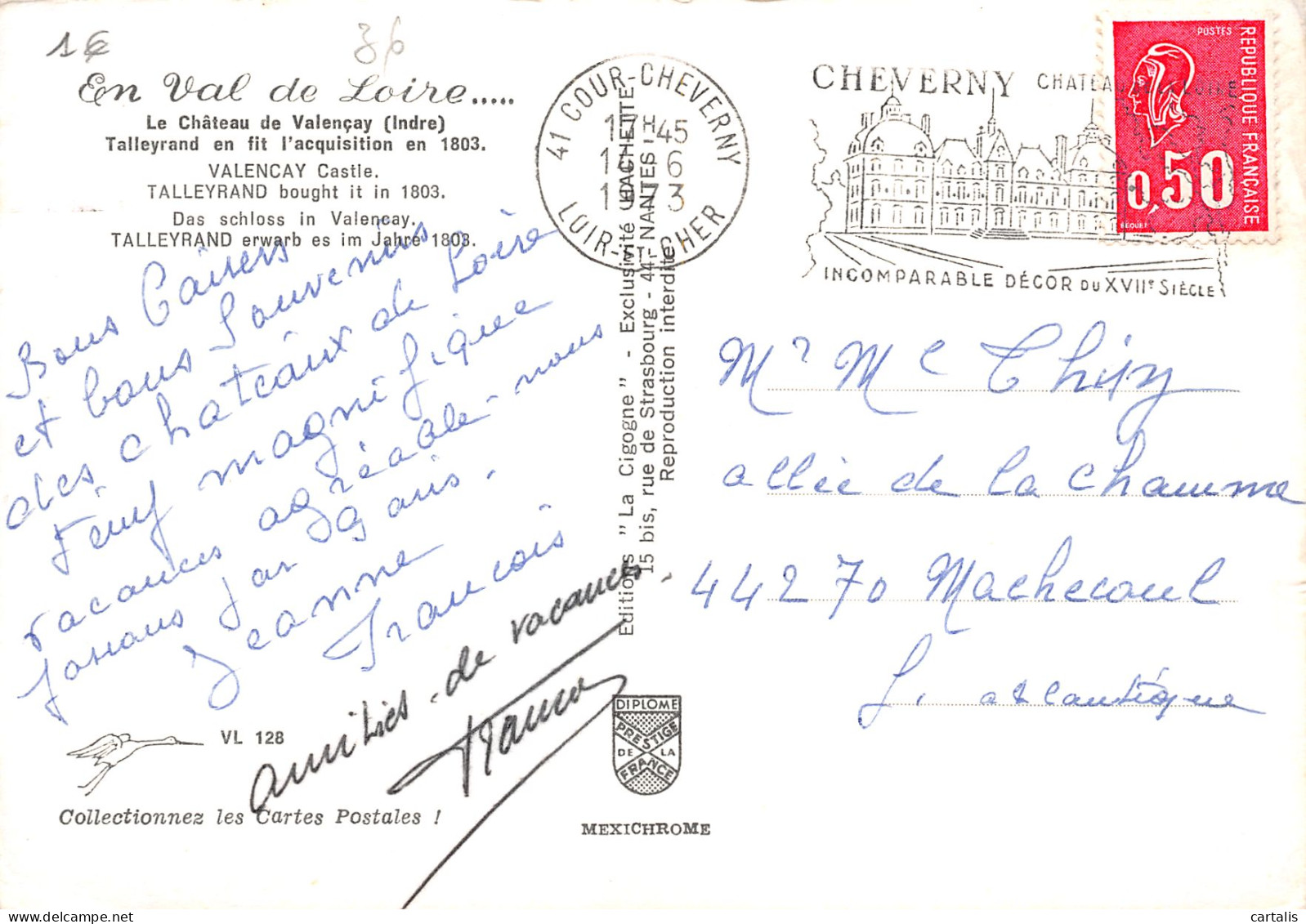 36-VALENCAY-N°3782-C/0391 - Other & Unclassified