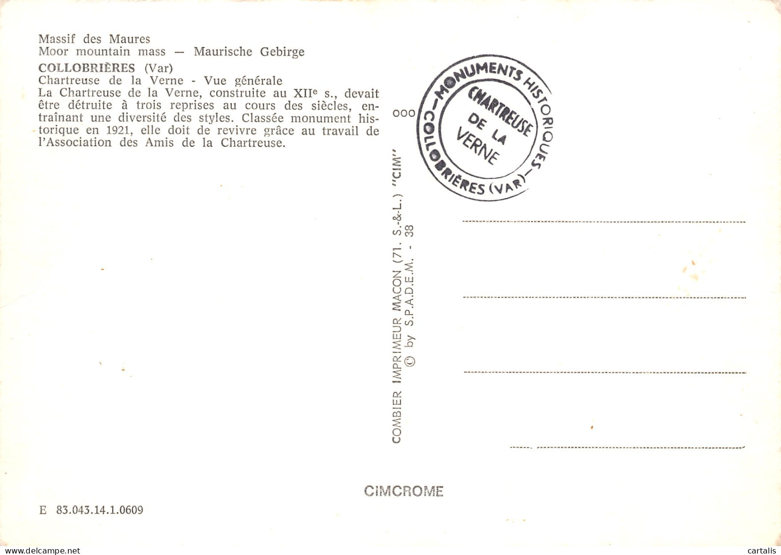 83-COLLOBRIERES-N°3782-C/0319 - Collobrieres