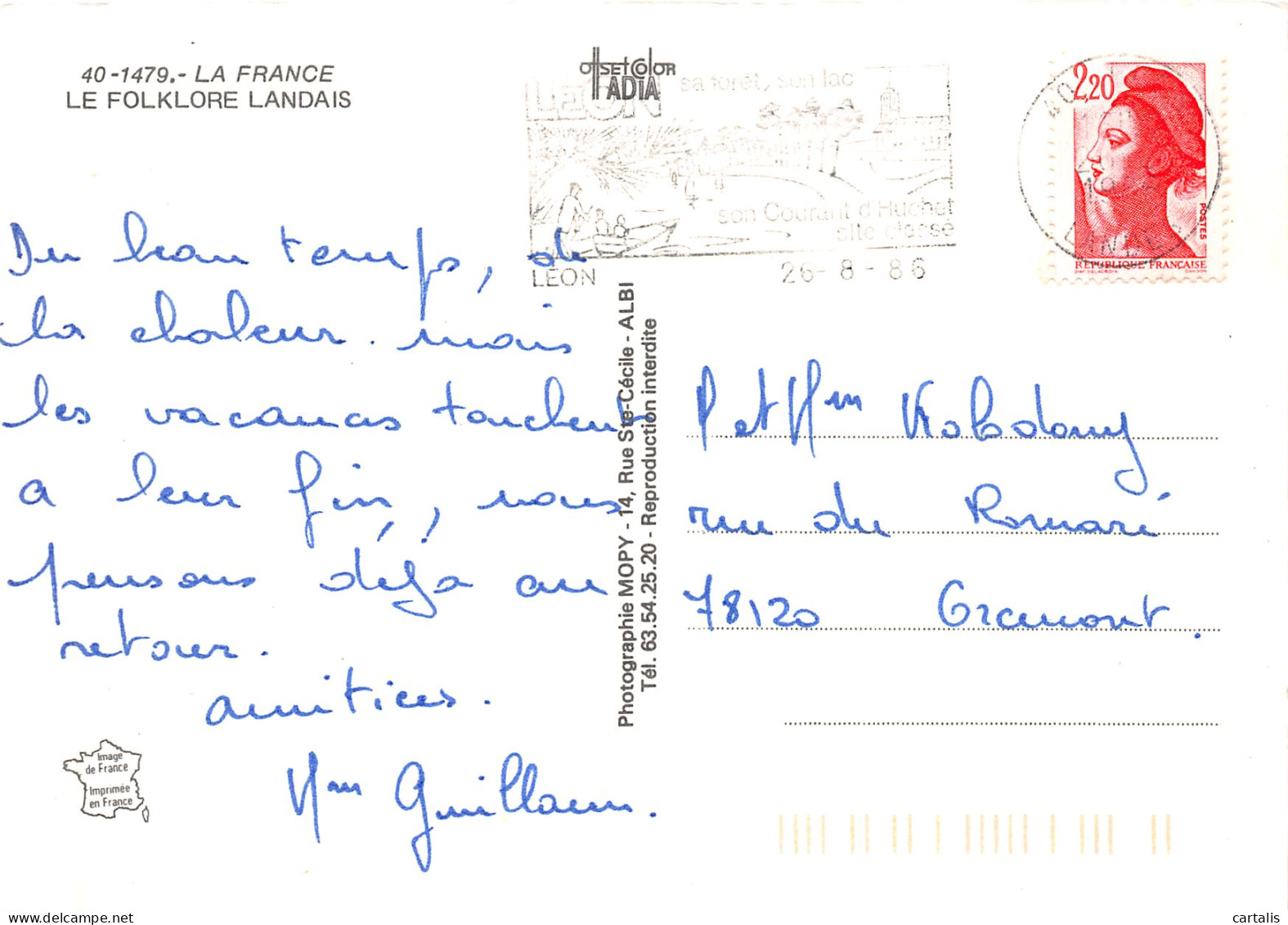 40-LES LANDES FOLKLORE-N°3782-C/0199 - Other & Unclassified