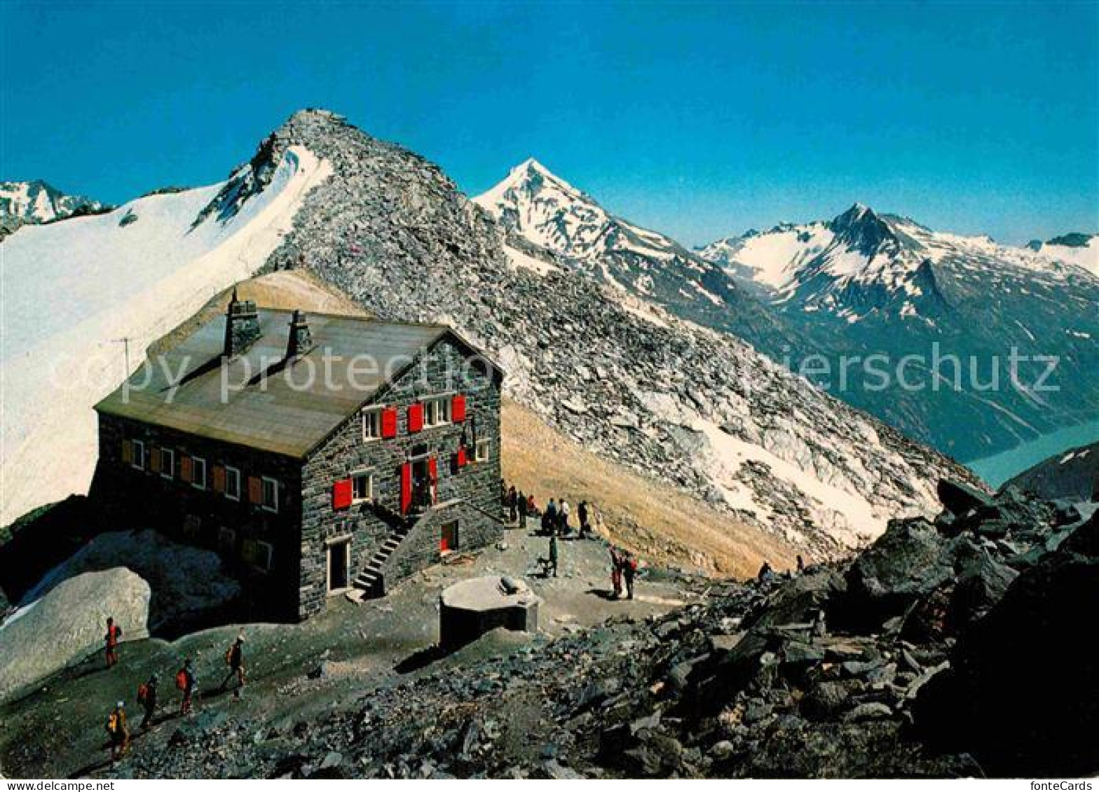 12872250 Saas Grund Britanniahuette Saastal Allalinhorn Mattmarksee Walliser Alp - Other & Unclassified