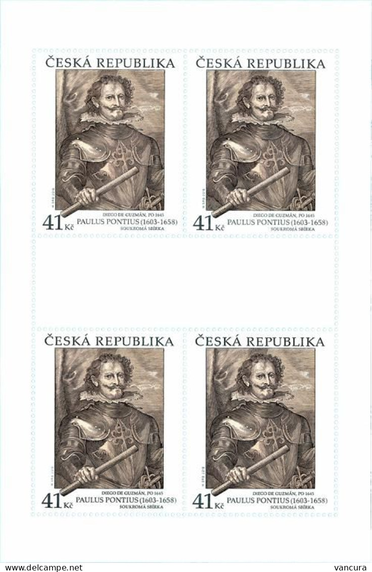 A 1012 Czech Republic PAULUS PONTIUS (1603–1658): DIEGO DE GUZMÁN 2018 - Gravuren