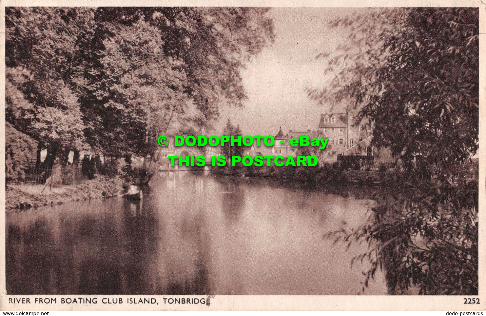 R531807 Tonbridge. River From Boating Club Island. E. A. Sweetman. Solograph Ser - Wereld