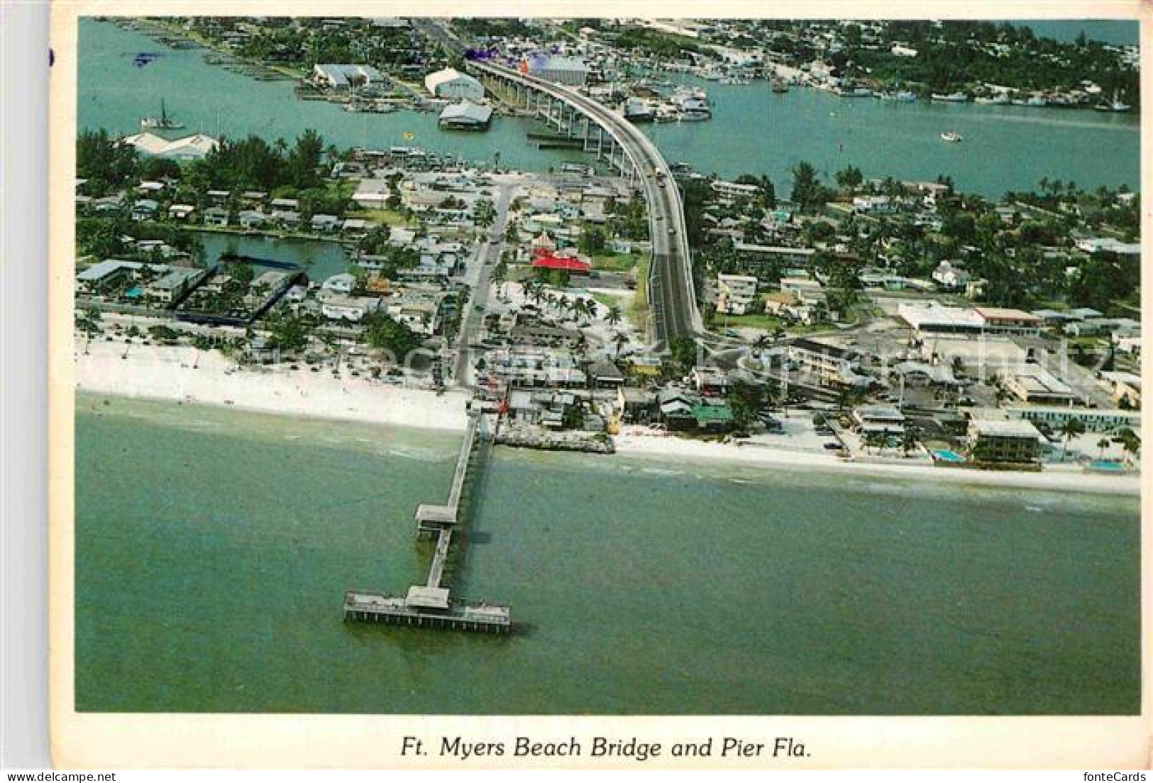 12871533 Fort_Myers_Beach Bridge Ans Pier Aerial View  - Sonstige & Ohne Zuordnung