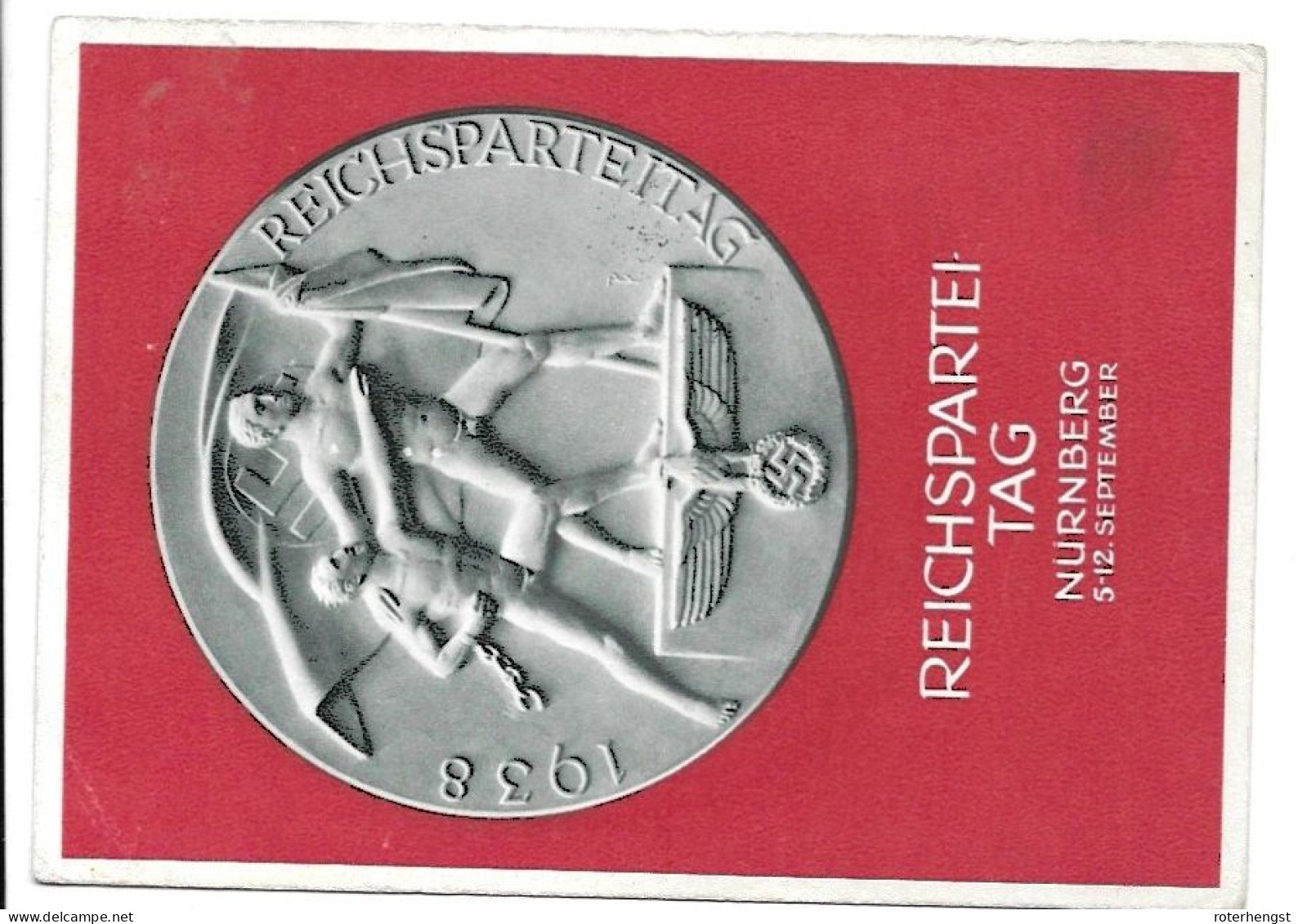 Reichsparteitag 6.9.1938 With Good Stamp - Brieven En Documenten