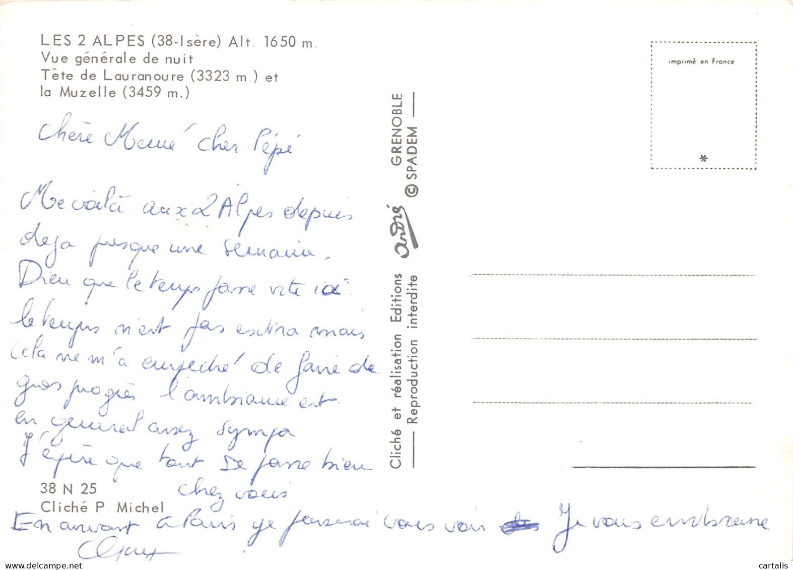 38-LES 2 ALPES-N°3783-B/0215 - Andere & Zonder Classificatie