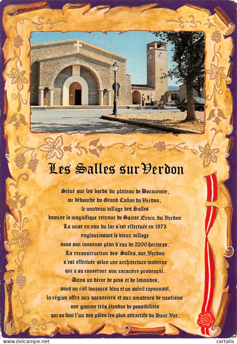 30-LES SALLES SUR VERDON-N°3783-A/0381 - Sonstige & Ohne Zuordnung