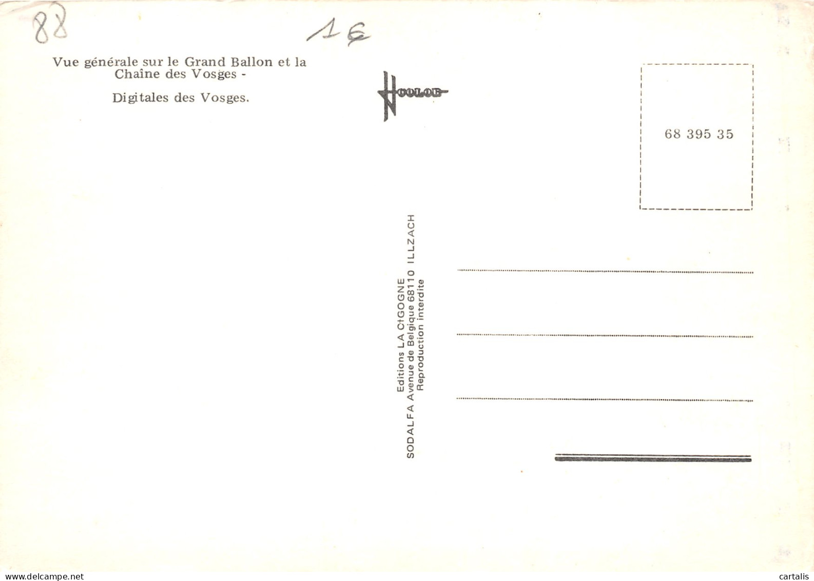 68-LE GRAND BALLON-N°3783-A/0069 - Andere & Zonder Classificatie