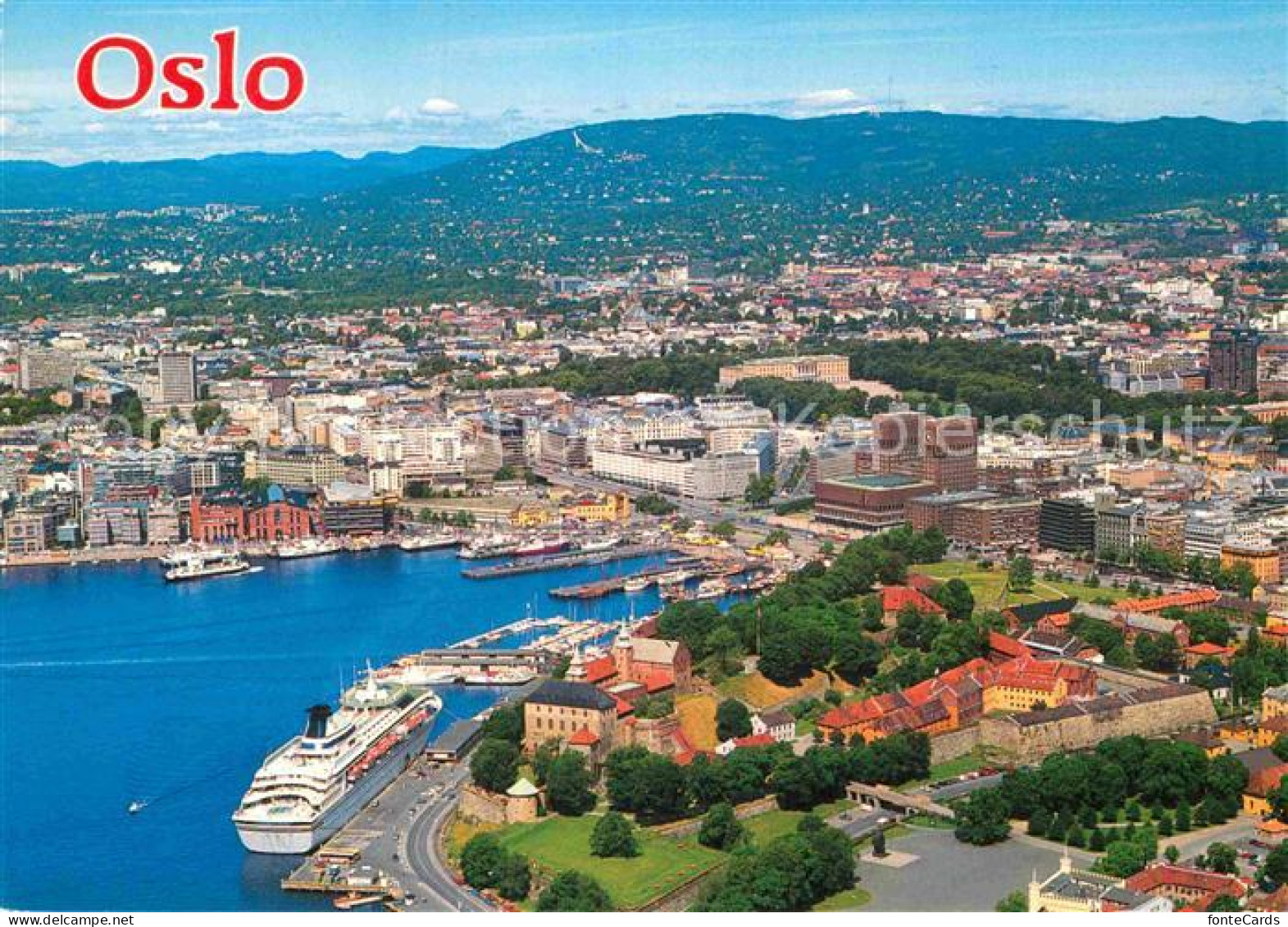 12870020 Oslo Norwegen Aerial View Oslo - Norvège