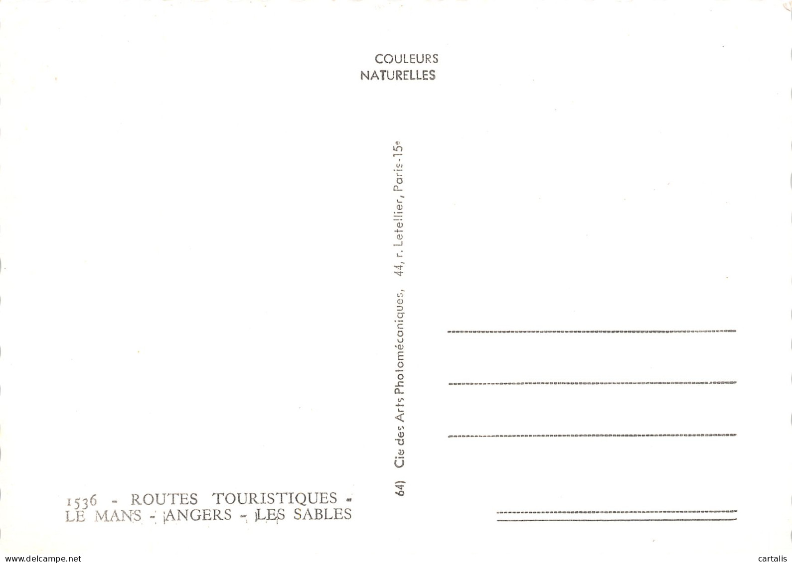 72-ROUTES TOURISTIQUES-N°3783-D/0331 - Andere & Zonder Classificatie