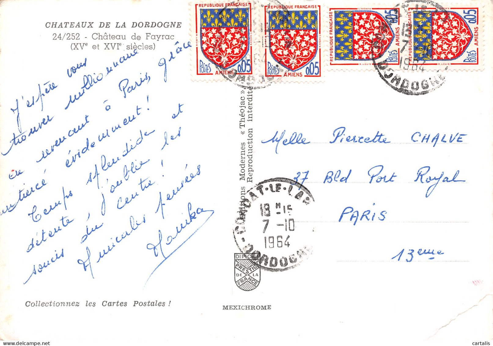 24-CHÂTEAU DE FAYRAC-N°3783-D/0263 - Altri & Non Classificati