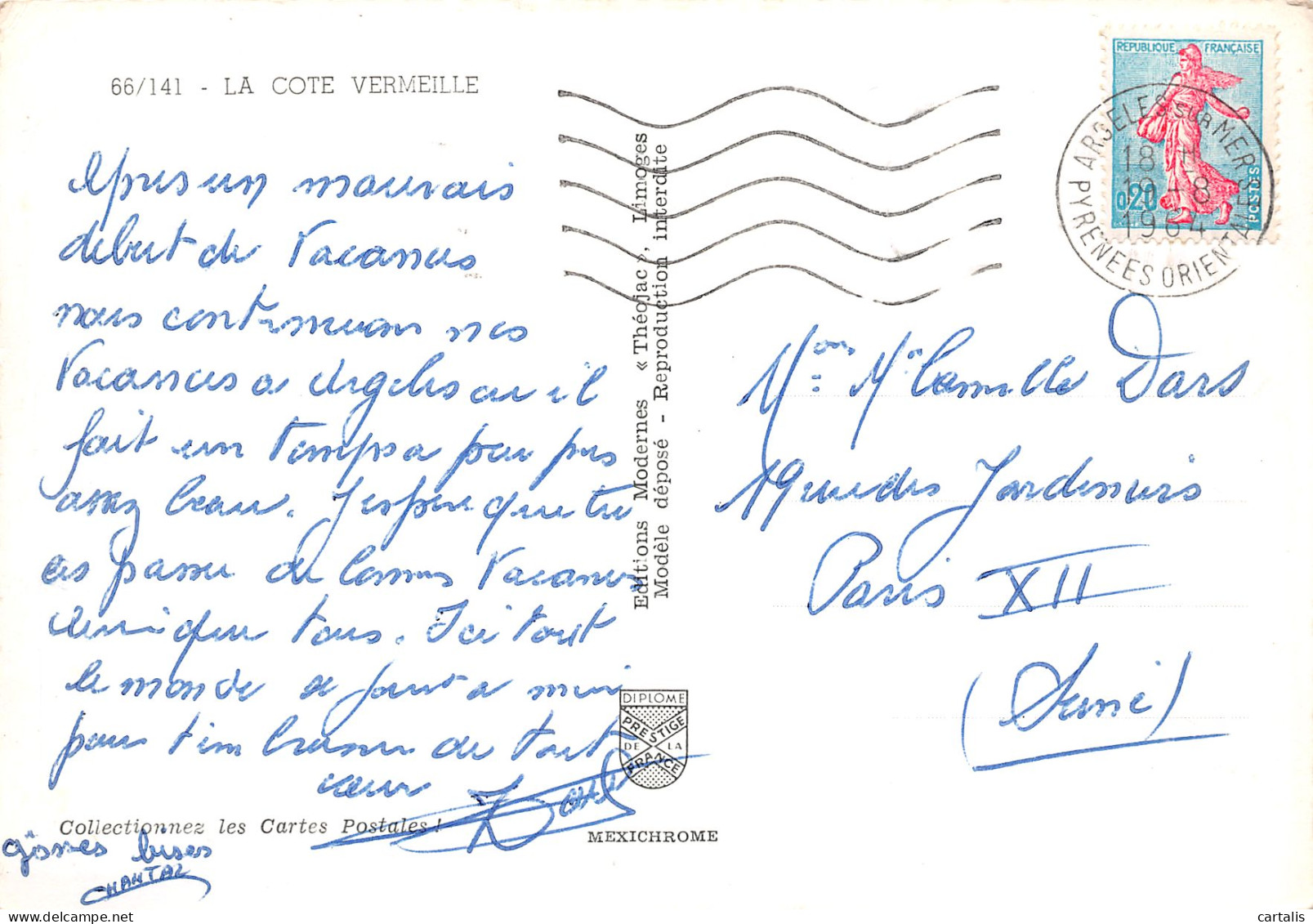 66-COTE VERMEILLE-N°3783-D/0127 - Other & Unclassified