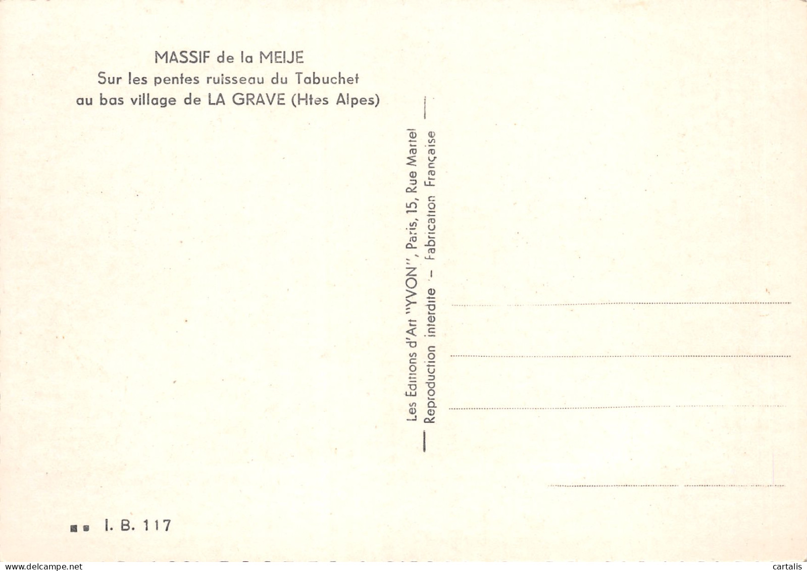 05-MASSIF DE LA MEIJE-N°3783-D/0033 - Other & Unclassified