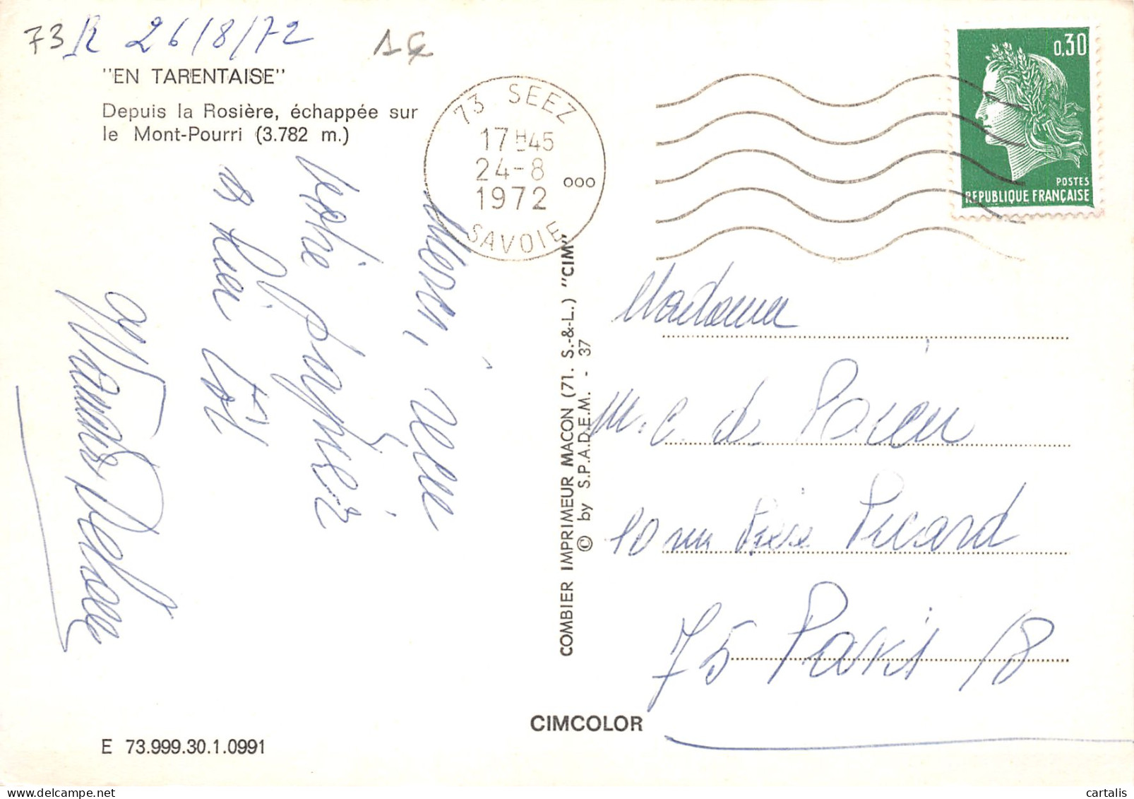 73-LA TARENTAISE-N°3783-C/0065 - Autres & Non Classés