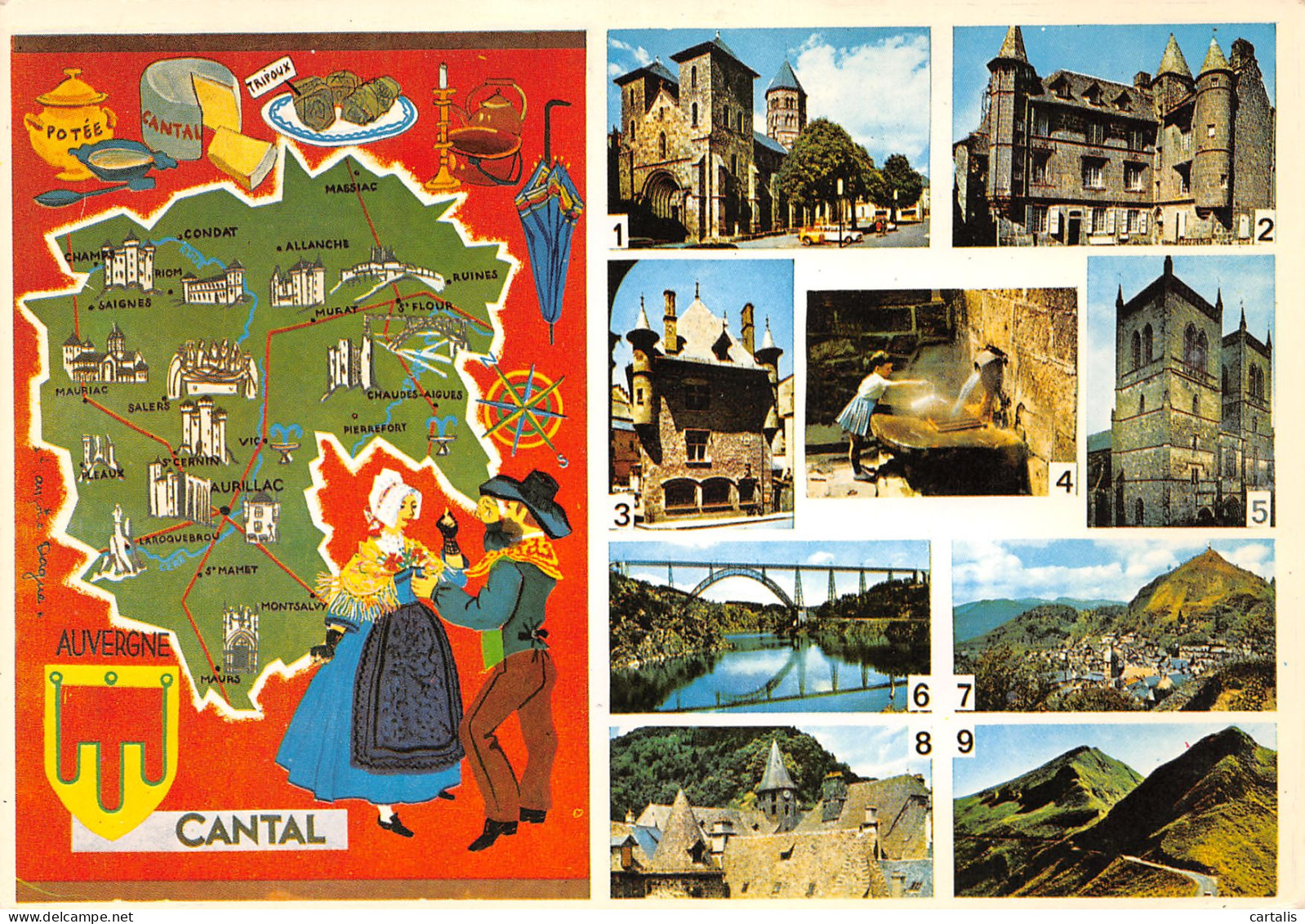 15-LE CANTAL MULTI VUES-N°3783-B/0283 - Autres & Non Classés