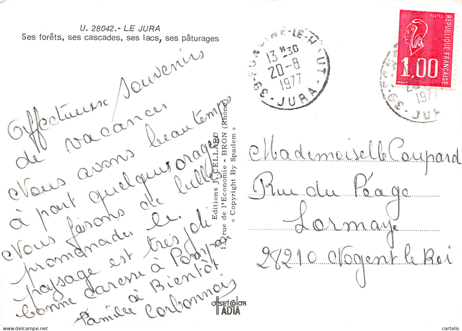 39-LE JURA-N°3784-B/0329 - Otros & Sin Clasificación