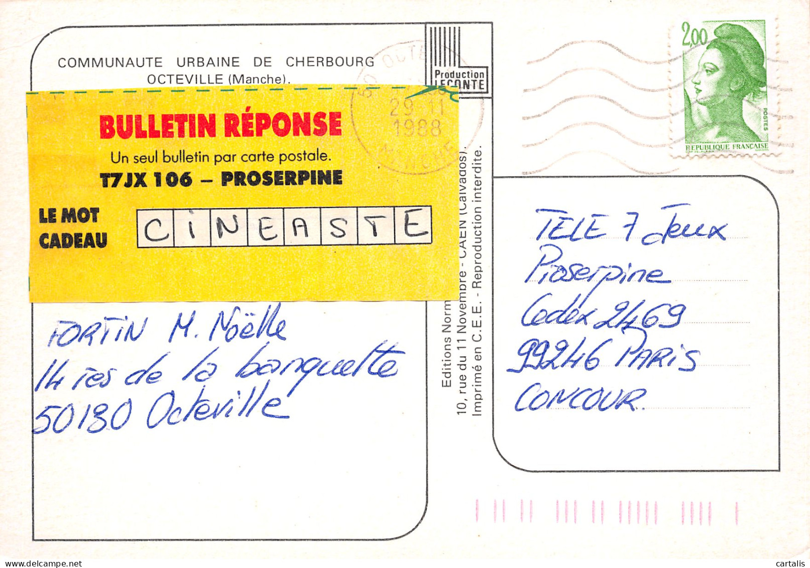 50-OCTEVILLE-N°3784-B/0321 - Octeville