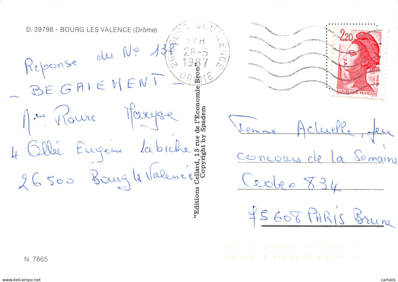 26-BOURG LES VALENCE-N°3784-B/0319 - Andere & Zonder Classificatie