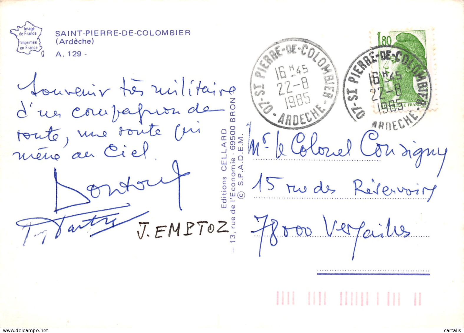 07-SAINT PIERRE DE COLOMBIER-N°3784-B/0053 - Autres & Non Classés