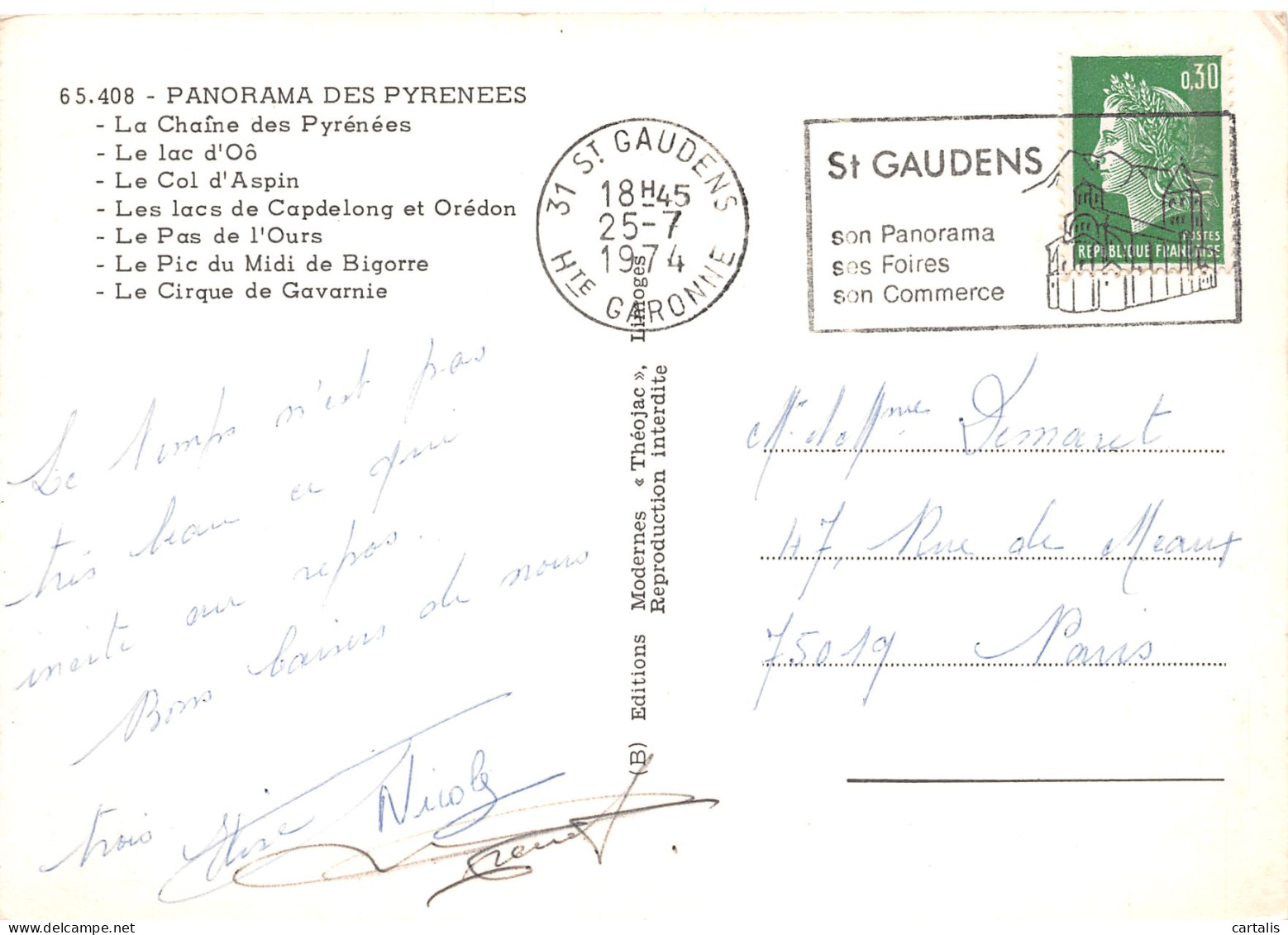 65-PYRENEES PANORAMA-N°3784-A/0297 - Other & Unclassified