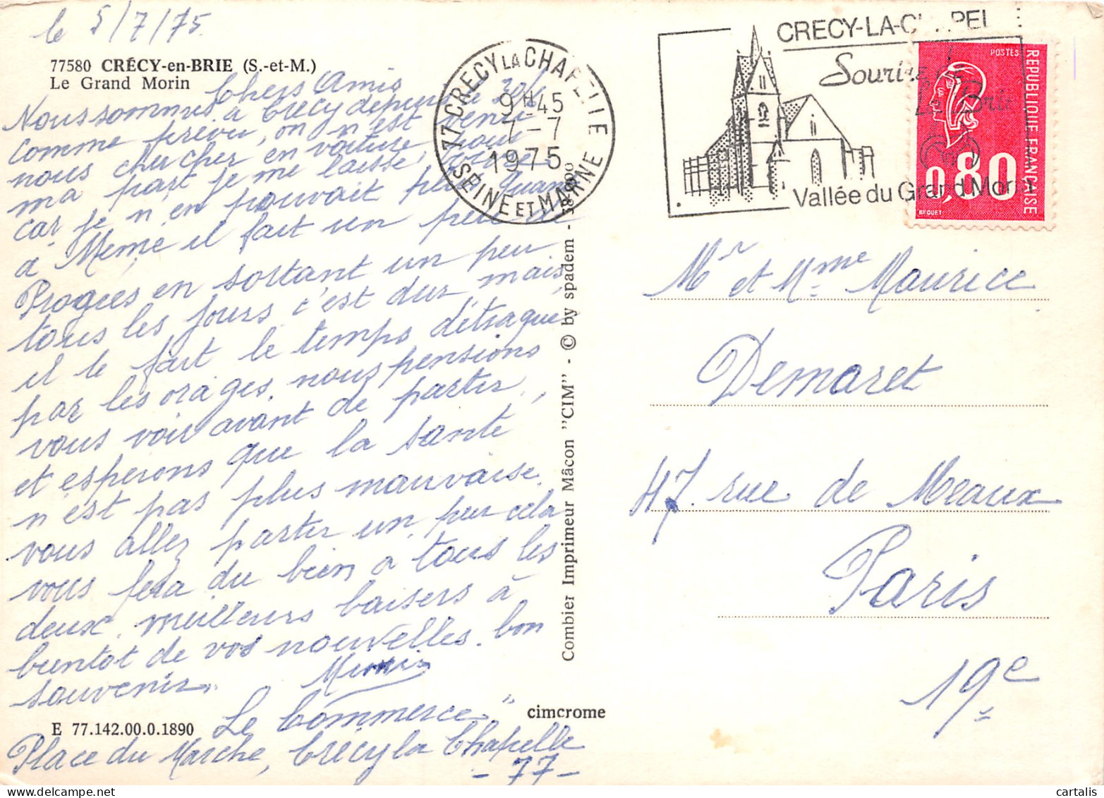 77-CRECY EN BRIE-N°3784-A/0291 - Andere & Zonder Classificatie