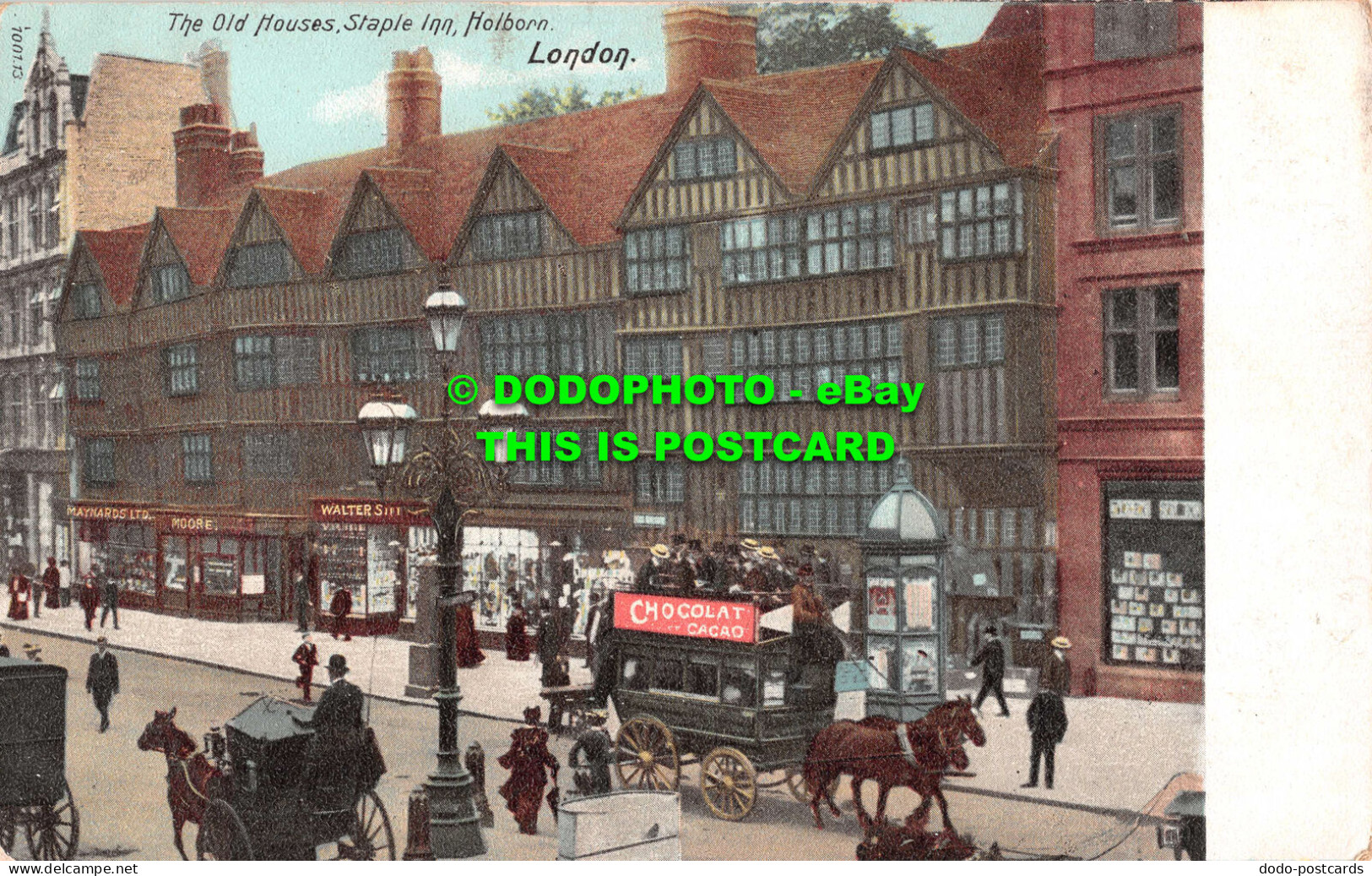 R531864 London. Holborn. Staple Inn. The Old Houses. Hartmann. 1904 - Otros & Sin Clasificación