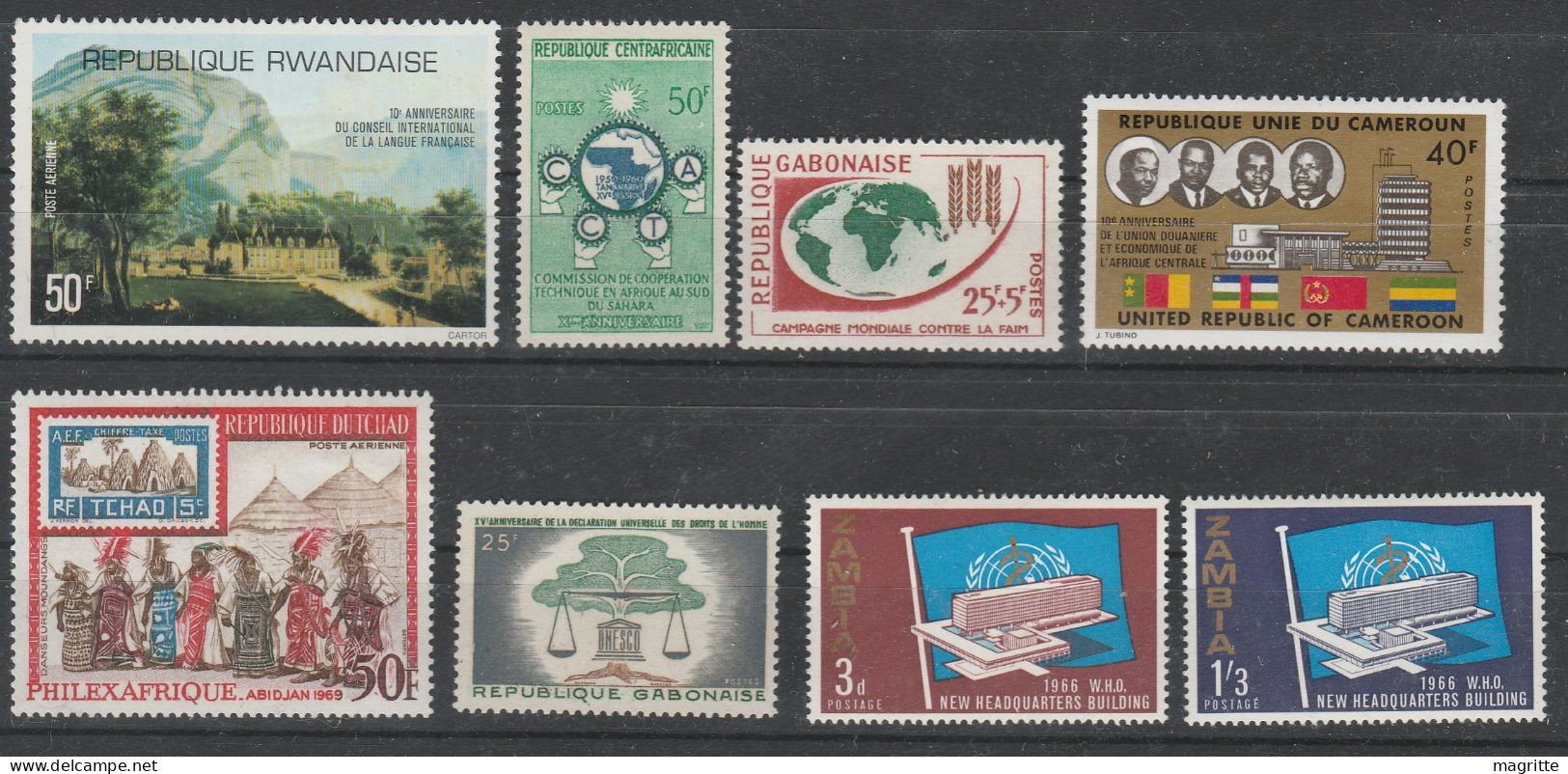 Afrique Petit Lot Emissions Communes Neufs Africa Joint Issue Mint Stamps - Emisiones Comunes
