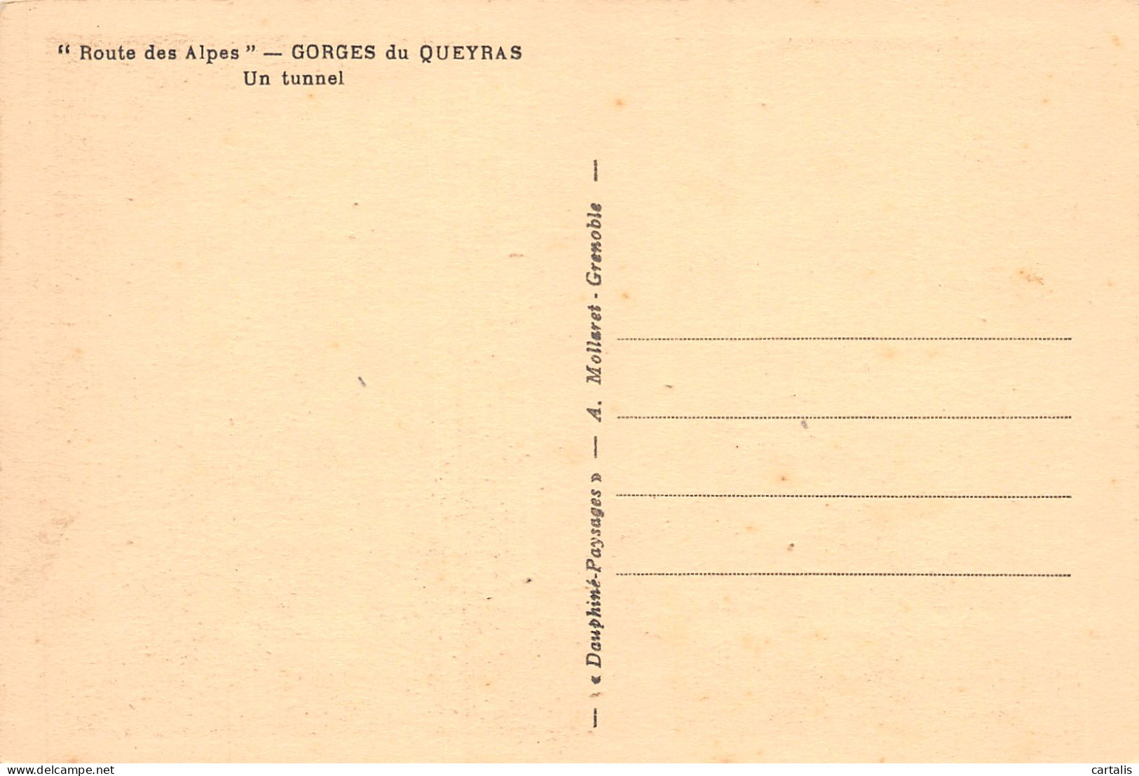 05-GORGES DU QUEYRAS-N°3785-E/0055 - Andere & Zonder Classificatie