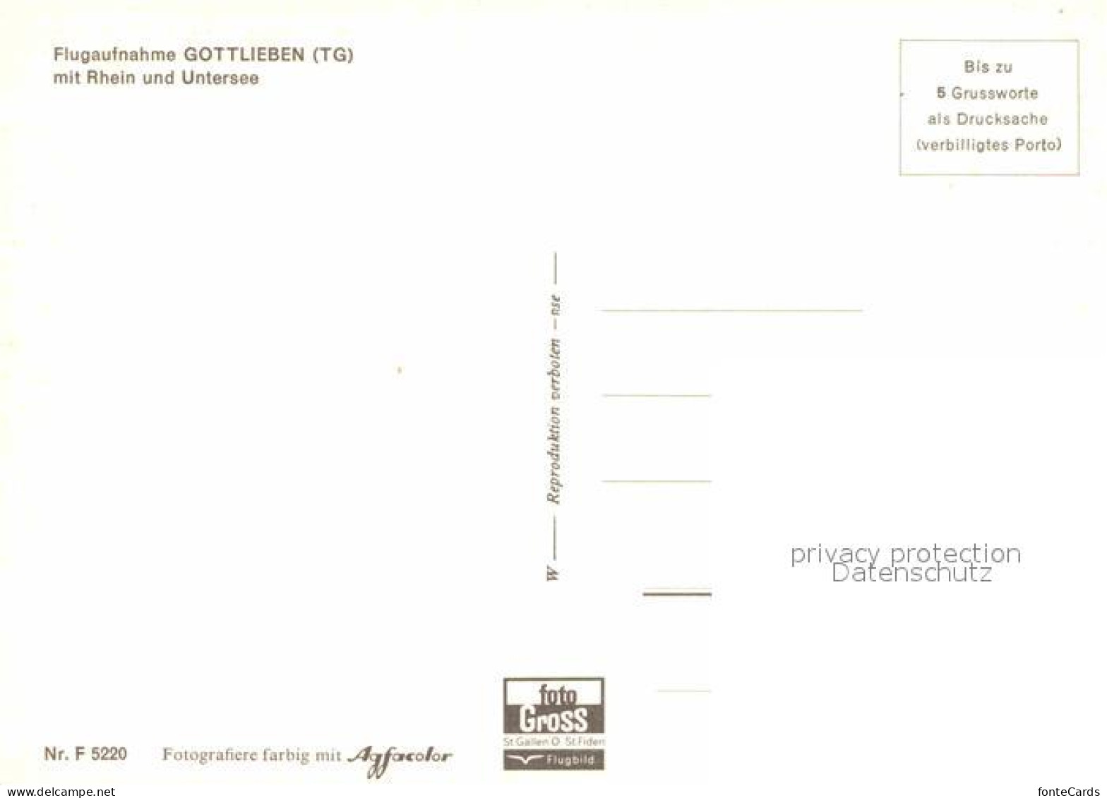 12865174 Gottlieben Fliegeraufnahme Rheinpartie Und Untersee Gottlieben - Other & Unclassified