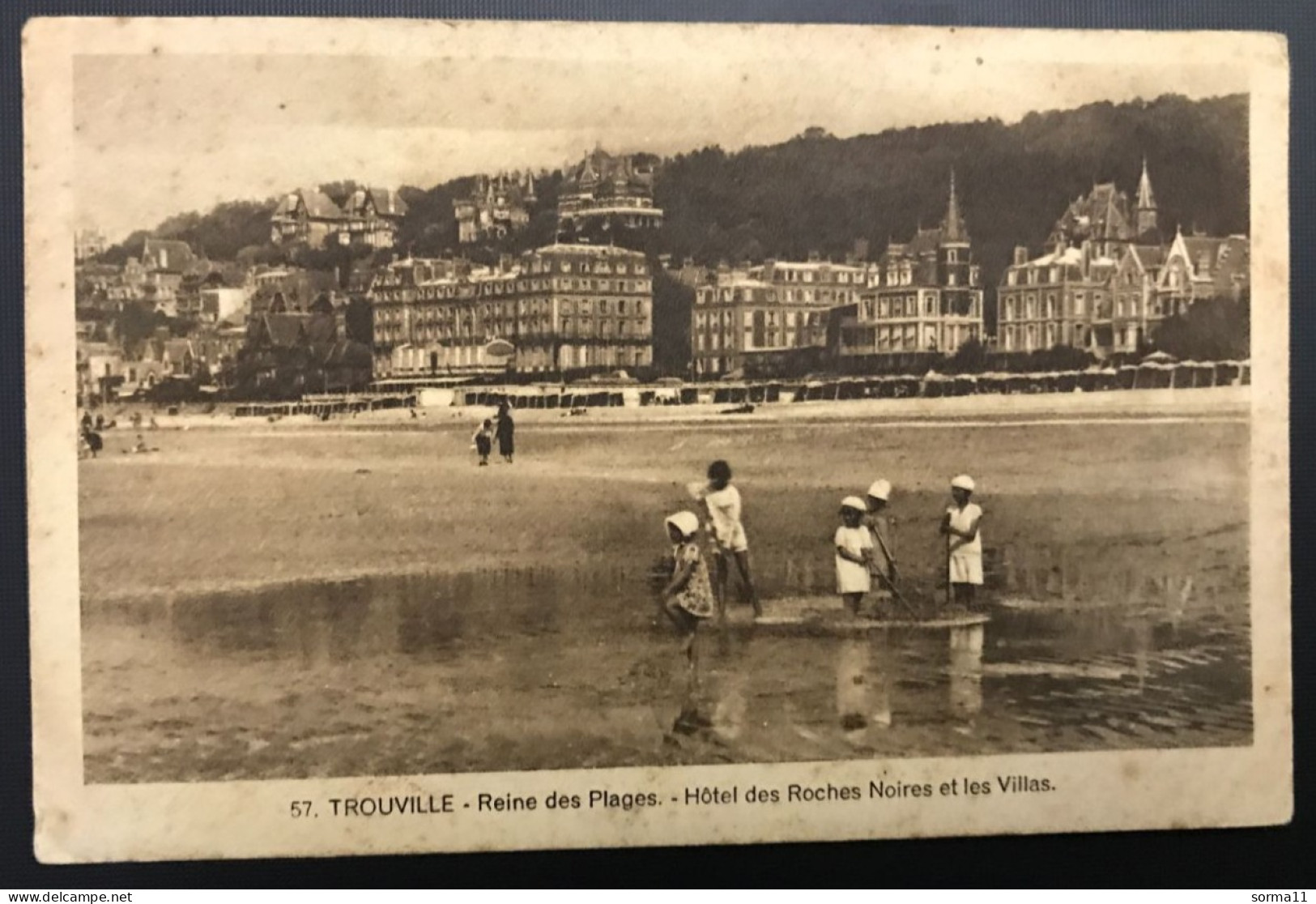 CPA TROUVILLE 14 Hôtel Des Roches Noires Et Les Villas - Trouville