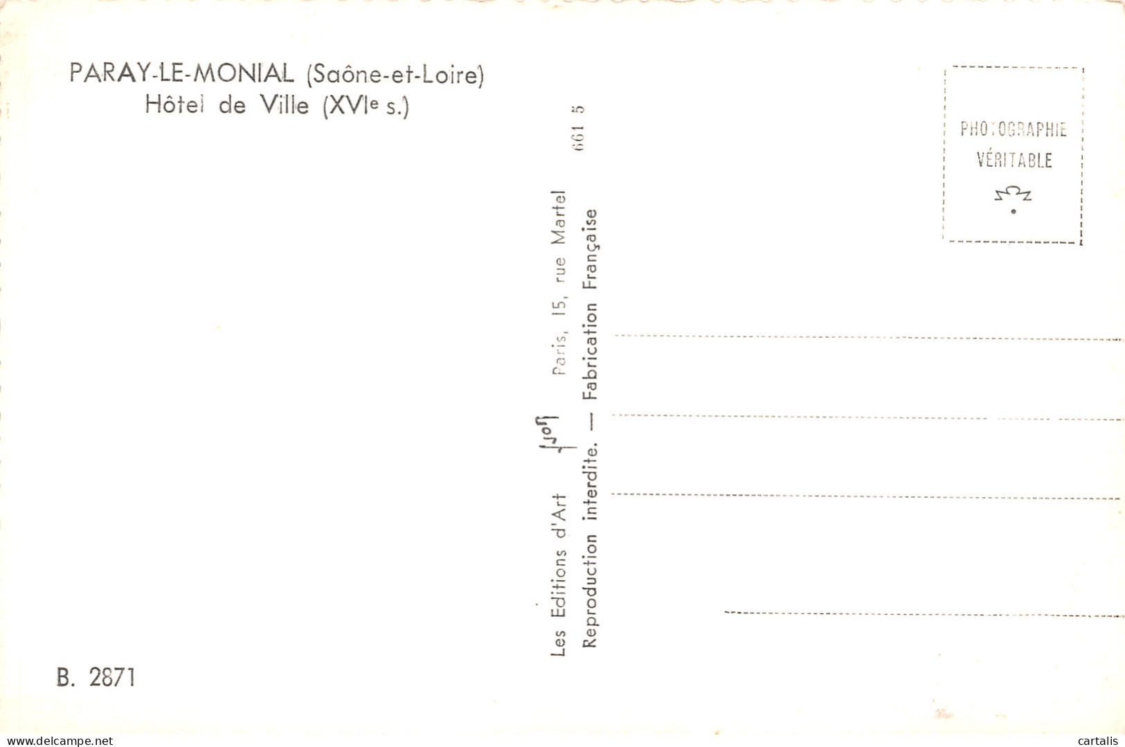 71-PARAY LE MONIAL-N°3785-C/0369 - Paray Le Monial