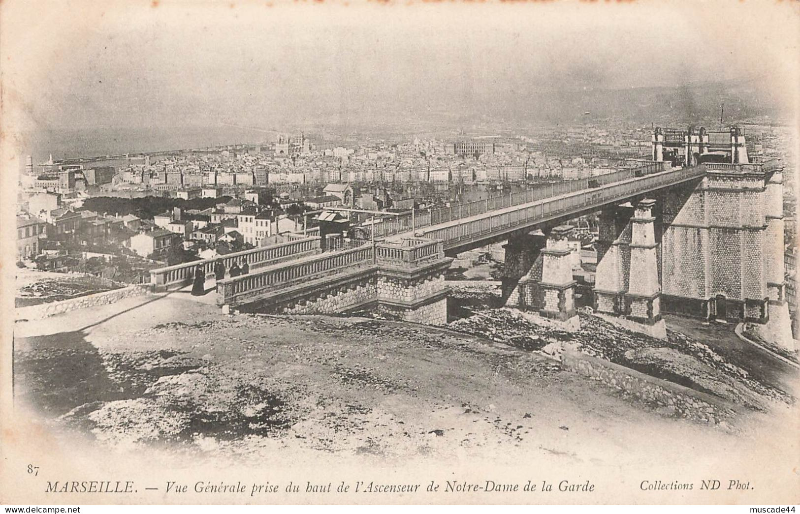 MARSEILLE - VUE GENERALE PRISE DU HAUT DE L ASCENSEUR DE NOTRE DAME DE LA GARDE - Unclassified