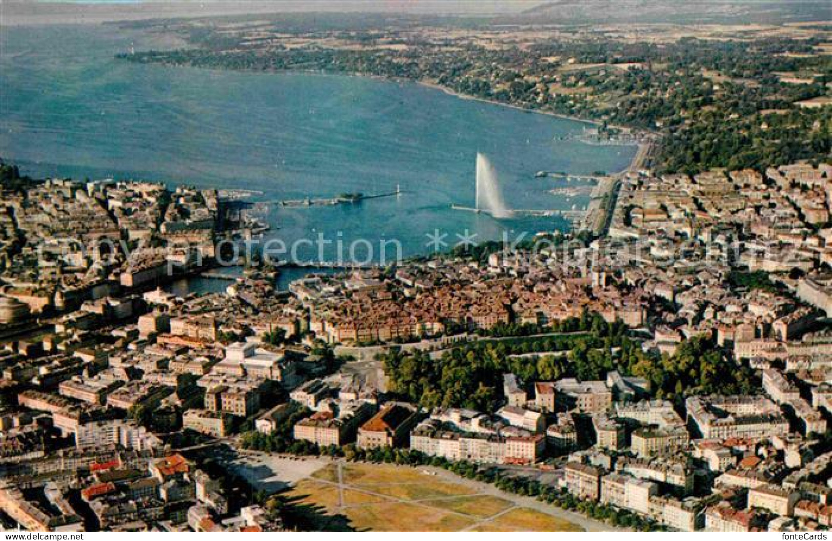 12864648 Geneve GE Fliegeraufnahme Geneve - Other & Unclassified