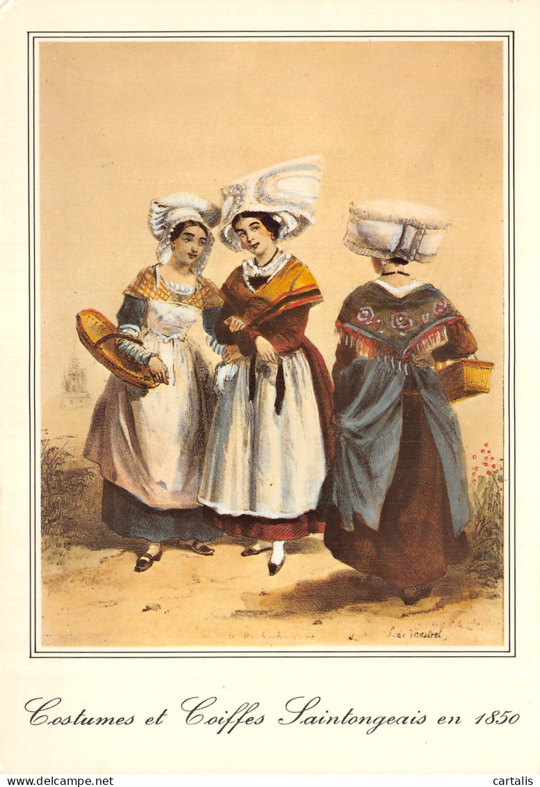 17-SAINTONGE COSTUMES ET COIFFES  1850-N° 4419-C/0159 - Otros & Sin Clasificación