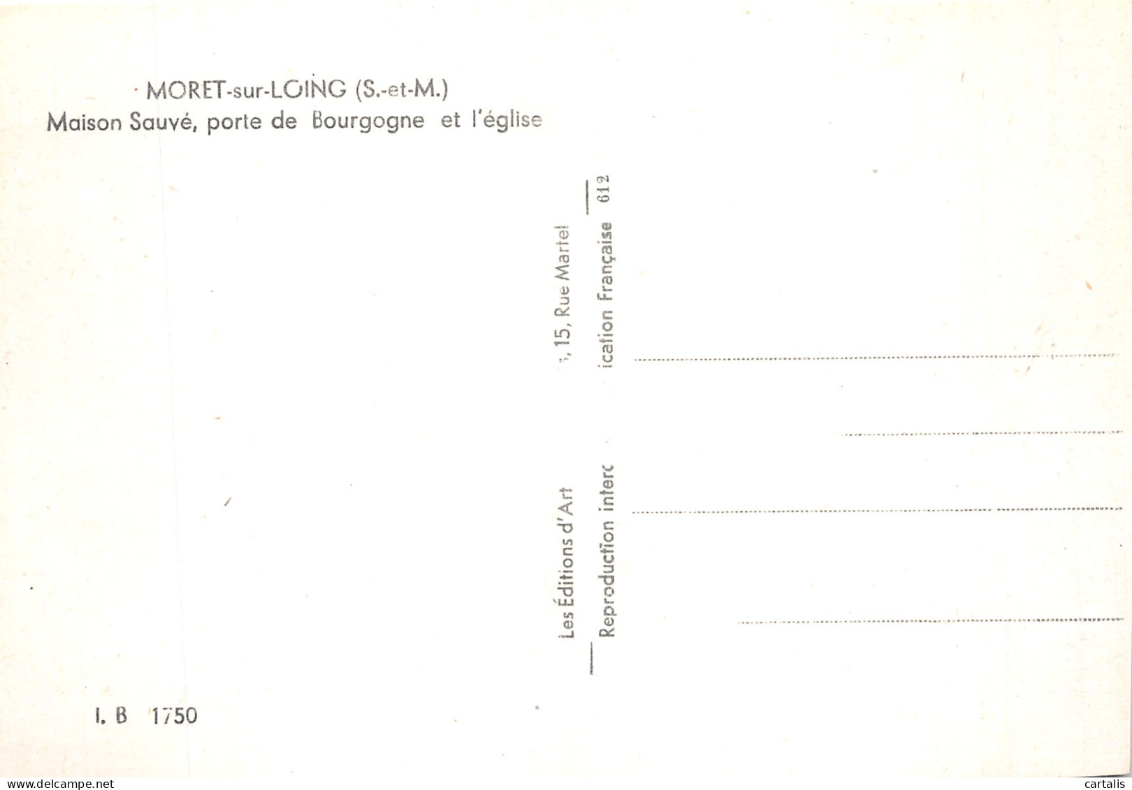 77-MORET SUR LOING-N° 4419-B/0293 - Moret Sur Loing