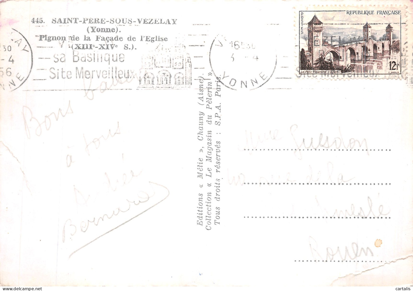 89-SAINT PERE SOUS VEZELAY-N° 4419-B/0145 - Other & Unclassified