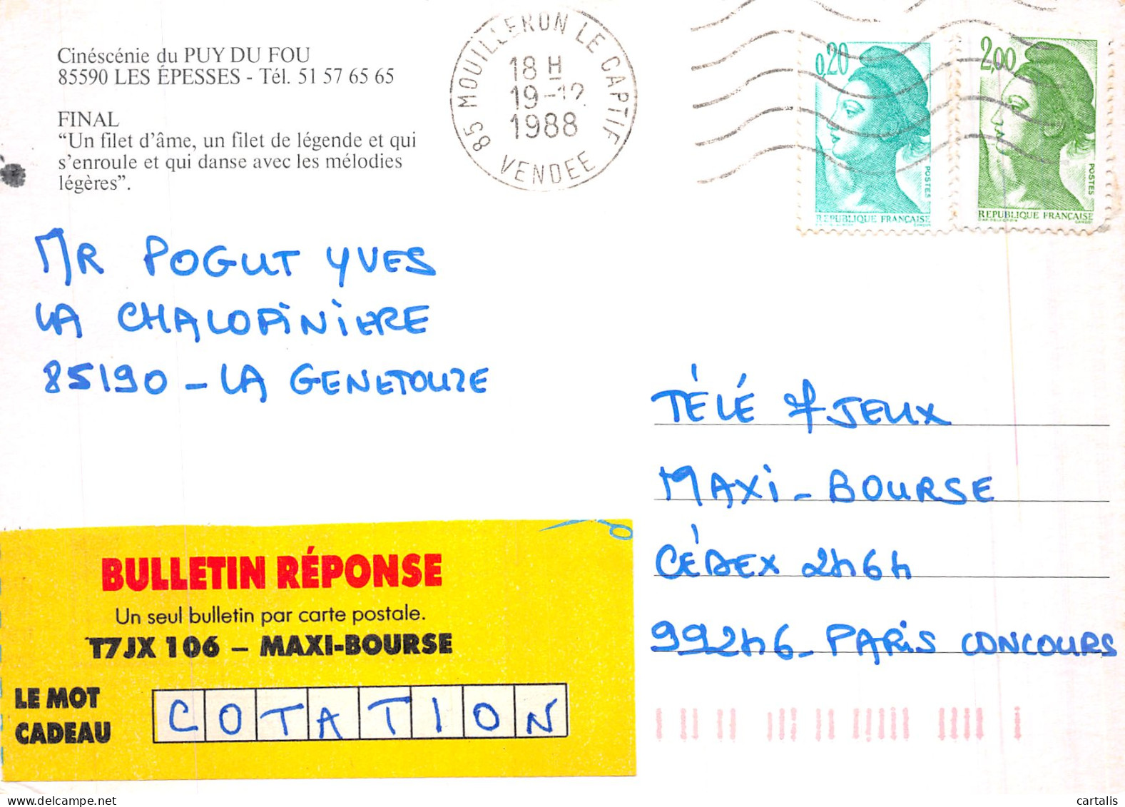 85-LES EPESSES LE PUY DU FOU-N° 4419-B/0019 - Other & Unclassified